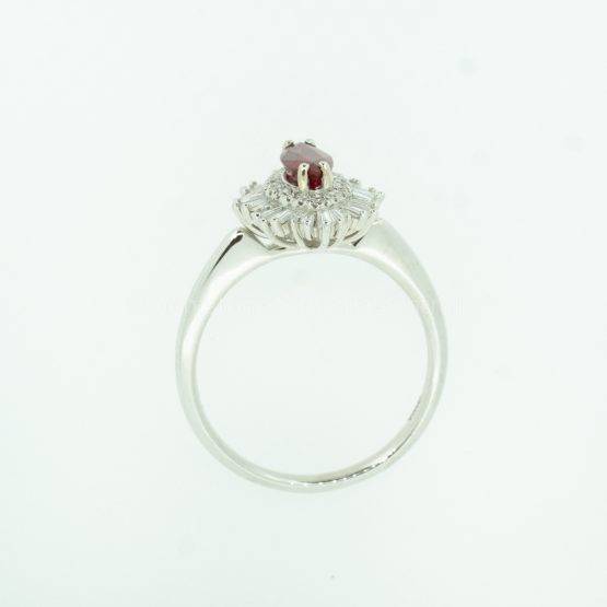 Vivid Red Ruby and Diamonds Convertible Ring and Pendant - 1982301-11