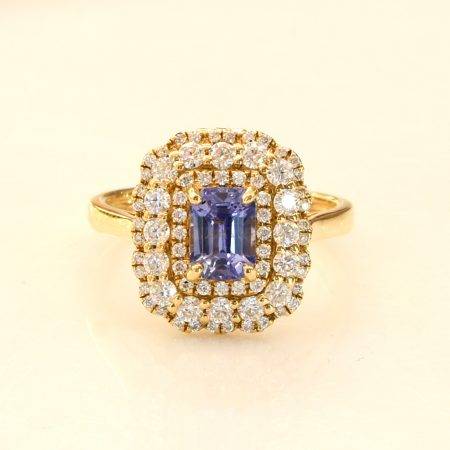 Natural Blue Ceylon Sapphire Convertible Pendant and Ring - 1982309