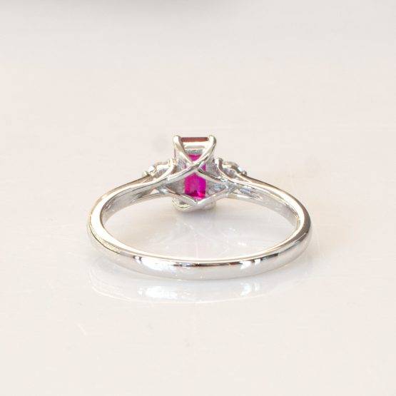Natural Ruby and Diamond Three Stone Ring - 1982311-7