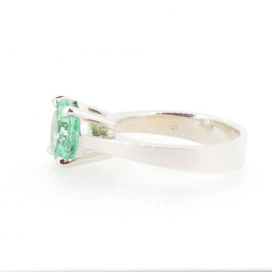 Colombian Emerald Solitaire Ring in 18K Gold - 1982321-2