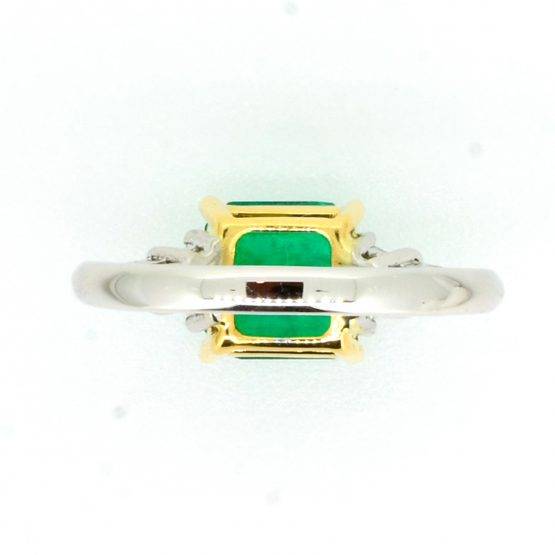 1.8 Carats Natural Colombian Emerald and Diamond Ring in Platinum - 1982341-3