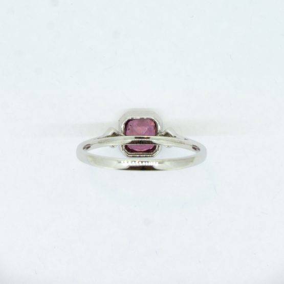 1.12ct Unheated Padparadscha Sapphire and Diamonds Ring - 1982366-2