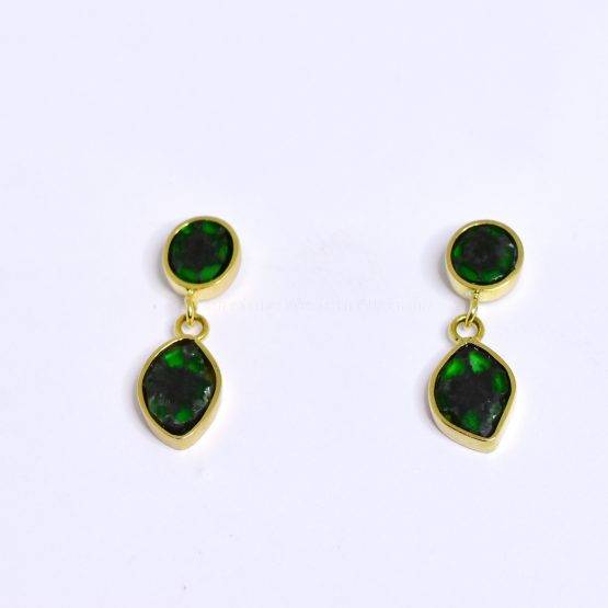 natural colombian emerald trapiche earrings - 1982388-4