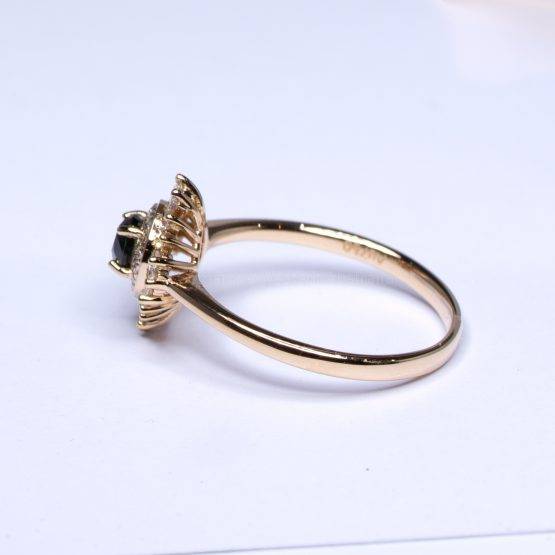 Natural Alexandrite Ring - Art Deco Alexandrite Ring 18K Rose Gold - 1982399-2