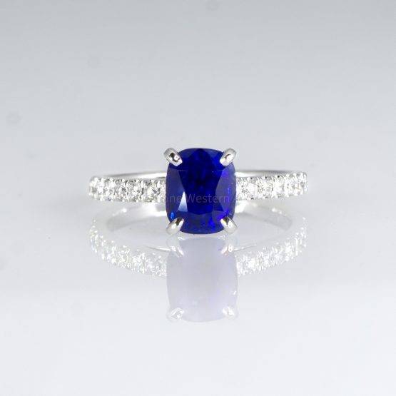 2.67 Royal Blue sapphire ring