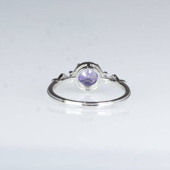 1 Carat Violet Sapphire Ring Violet Sapphire Diamond Ring - 1982427-2