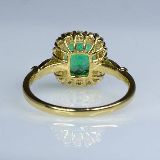 1.9ct Colombian Emerald Statement Ring in 18K Yellow Gold - 1982463-2