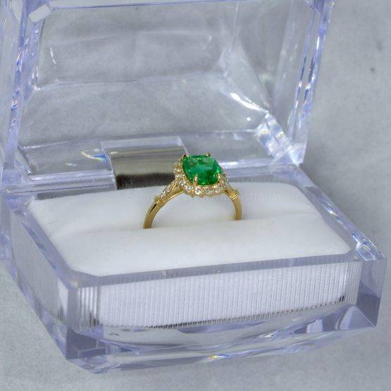 1.9ct Colombian Emerald Statement Ring in 18K Yellow Gold - 1982463-5