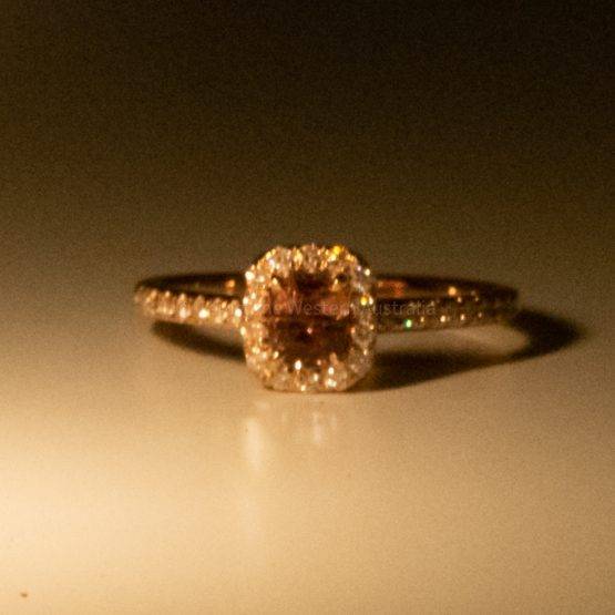 Rare Alexandrite Halo Ring, Natural Alexandrite Diamonds Ring - 1982552-4