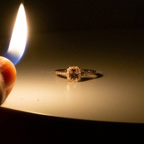 Rare Alexandrite Halo Ring, Natural Alexandrite Diamonds Ring - 1982552-3