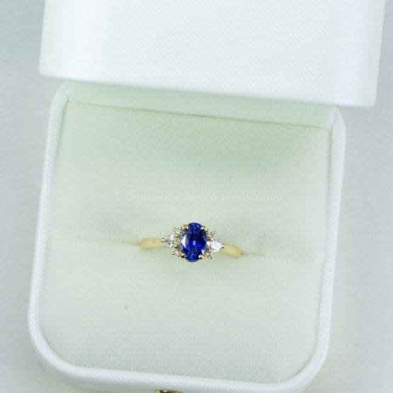 1.89ct Natural Blue Sapphire and Diamond Ring - 1982572-4