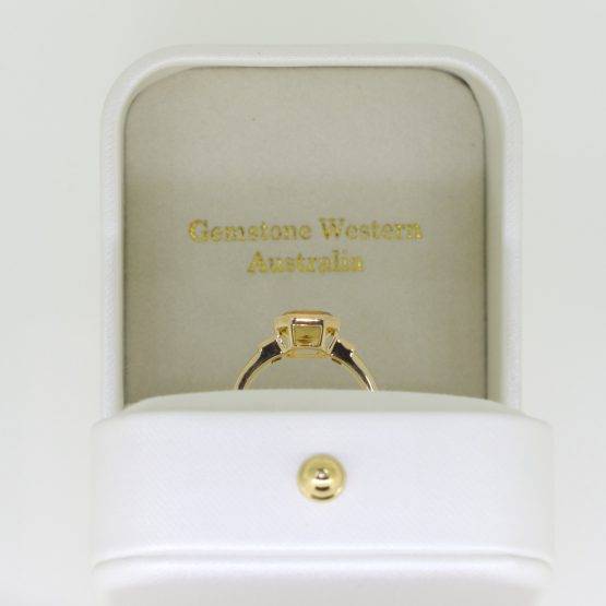 Yellow Gold Bezel Set Yellow Sapphire Ring Unheated Sapphire Ring - 1982577-4