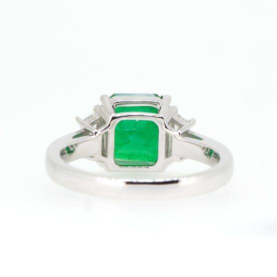 Superb Natural Emerald and Diamond Ring 3.5ct Colombian Emerald Ring - 1982583-2