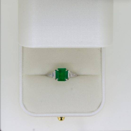Superb Natural Emerald and Diamond Ring 3.5ct Colombian Emerald Ring - 1982583-4
