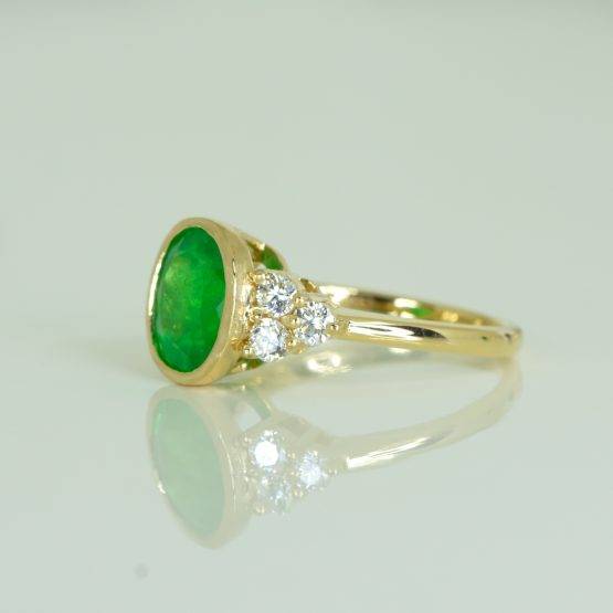 18K Gold Emerald and Diamonds Ring 2.69 carats - 1982591-1