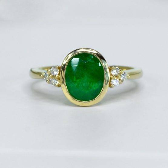 natural colombian emerald ring - 1982641-2