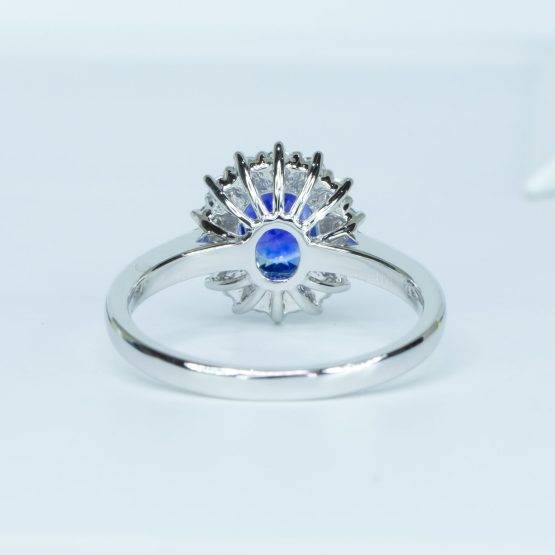 1.8ct Natural Blue Sapphire Diamonds Ring – Princess Diana-Inspired Ring - 1982654-2