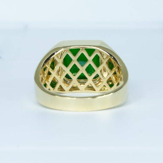 3.9ct Natural Emerald Mens Ring - 1982655-2