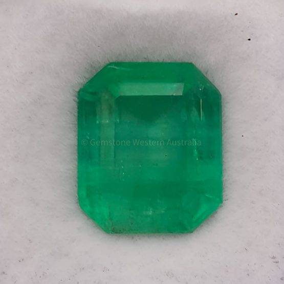 6.10 ct Natural Colombian Emerald Loose Gemstone Emerald Cut