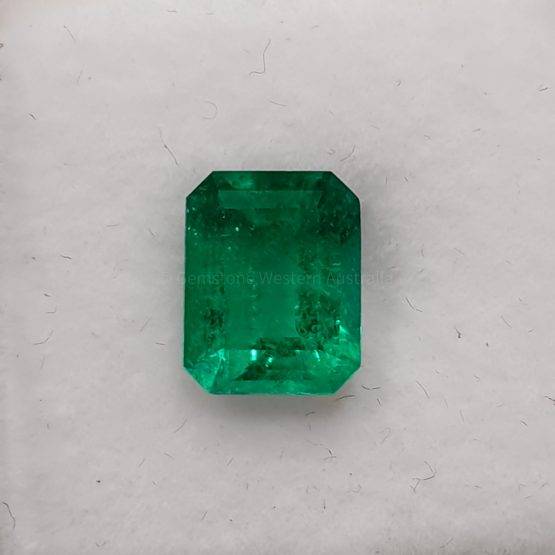 1.90 ct Natural Colombian Emerald Loose Gemstone Emerald Cut