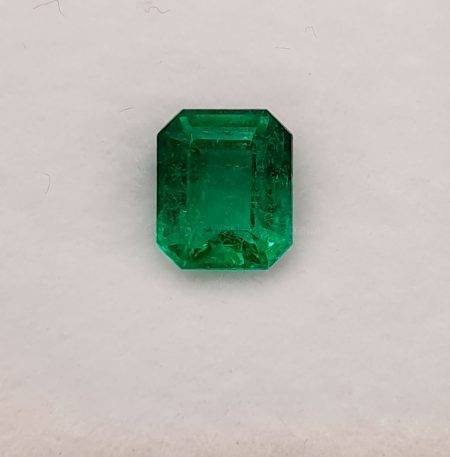 0.96 ct Natural Colombian Emerald Loose Gemstone Emerald Cut