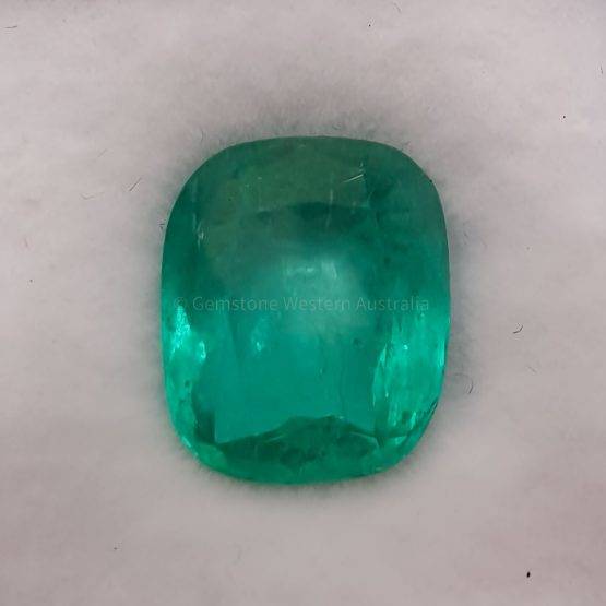 4.17 ct Natural Colombian Emerald Loose Gemstone Cushion Cut