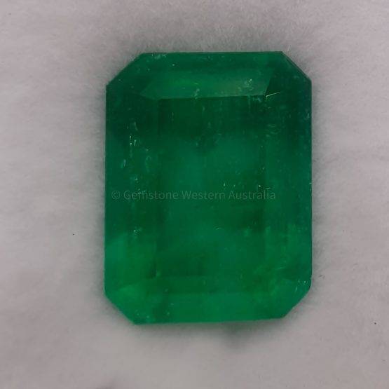 6.08 ct Natural Colombian Emerald Loose Gemstone Emerald Cut