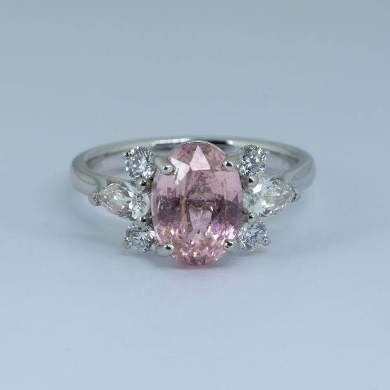 4.32 carats Natural Padparadscha Sapphire Statement Ring - 1982661-1