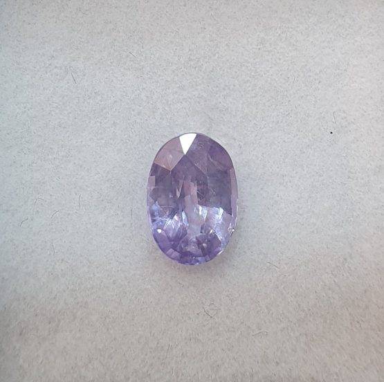 1.72 Ct Natural Violet Sapphire Loose Gemstone Oval Cut