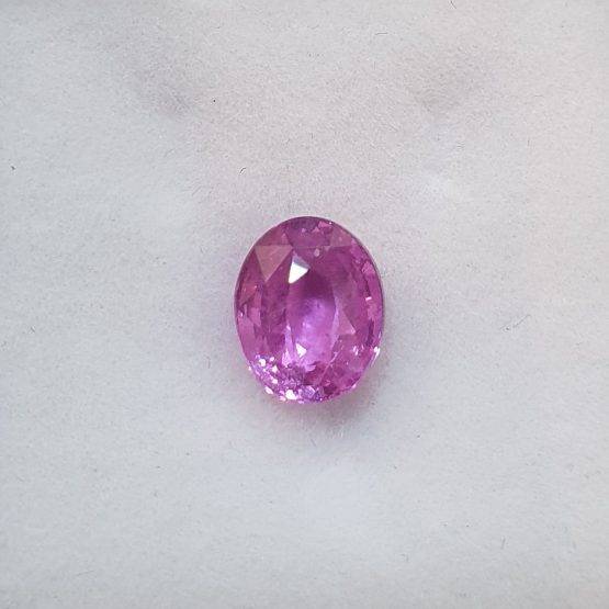 1.59 Ct Natural Pink Sapphire Loose Gemstone Oval Cut