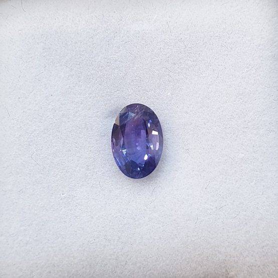 0.98 Ct Natural Violetish Blue Sapphire Loose Gemstone Oval Cut