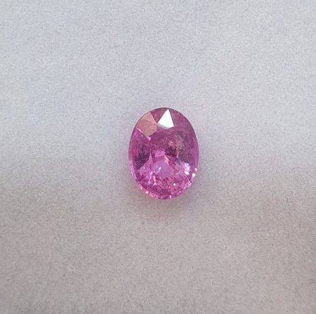 1.01 Ct Natural Pink Sapphire Loose Gemstone Oval Cut