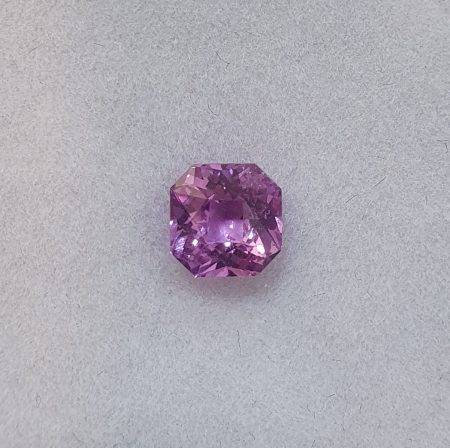 1.02 Ct Natural Purplish Pink Sapphire Loose Gemstone Emerald Cut