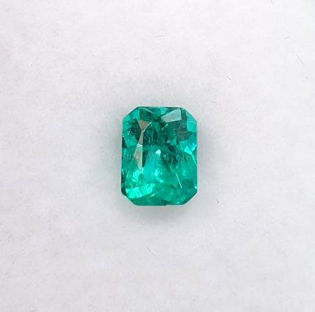 0.78 ct Natural Colombian Emerald Loose Gemstone Emerald Cut