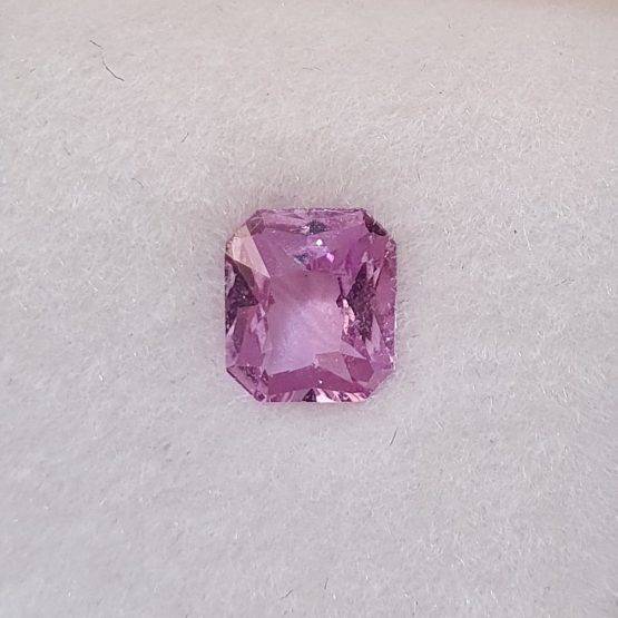 0.67 ct Natural Pink Sapphire Loose Gemstone Emerald Cut