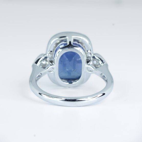 8.55ct Natural Sapphire and Diamonds Ring - 1982679-6