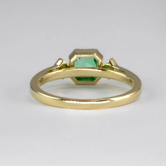 Natural Colombian Emerald 18K Yellow Gold Ring - 1982697-5