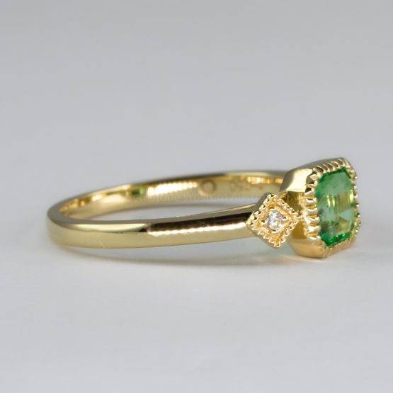 Natural Colombian Emerald 18K Yellow Gold Ring - 1982697-6