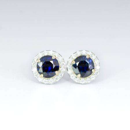 Blue Sapphire Earrings