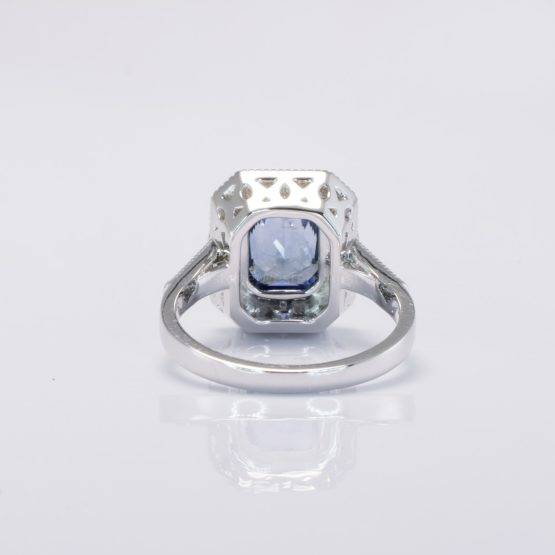 3 carats Unheated Sapphire Platinum Ring - 1982715-4
