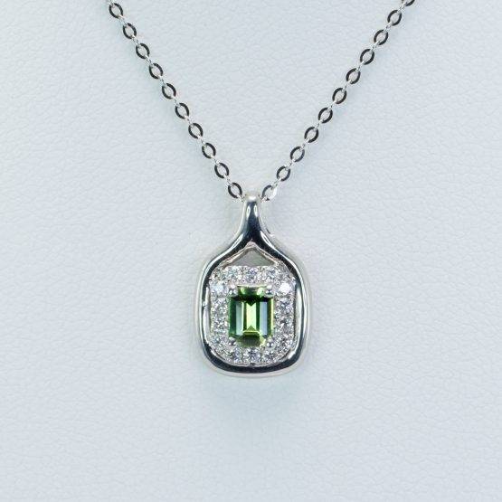 Genuine Alexandrite Pendant in Platinum |Natural Alexandrite & Diamonds Pendant - 1982725-1
