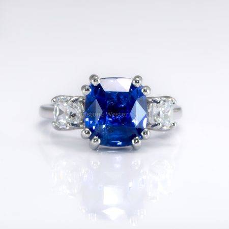 5.14ct Natural Unheated Sapphire Statement Ring - 1982750-1