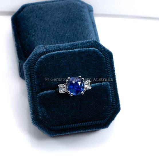 5.14ct Natural Unheated Sapphire Statement Ring - 1982750-4