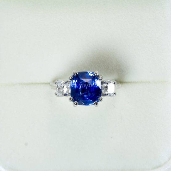5.14ct Natural Unheated Sapphire Statement Ring - 1982750-6