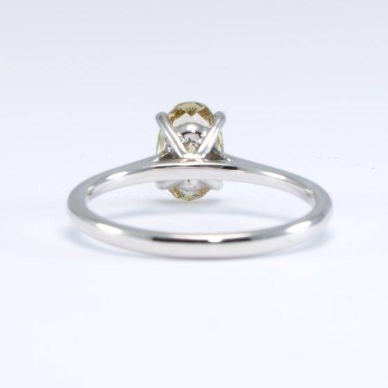 GIA 0.91ct Fancy Brownish Yellow Diamond Solitaire Ring in Platinum - 1982751-3