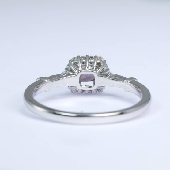 0.31ct Pink Diamond and Diamond Halo Ring in Platinum 950 - 1982771-3