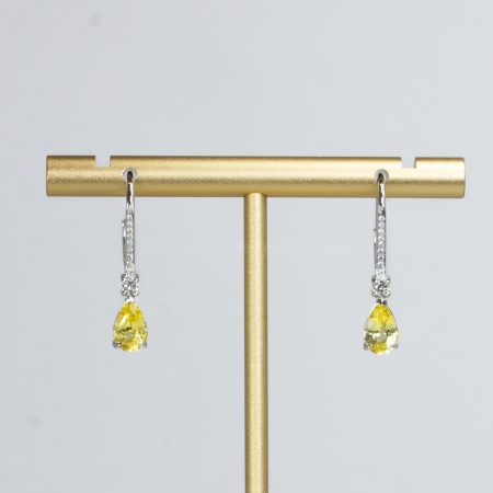 Yellow Sapphire Earrings