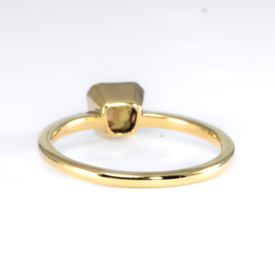 back view of Freeform Natural Sapphire Ring in 18K Yellow Gold - 1982796