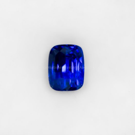 cushion cut blue sapphire