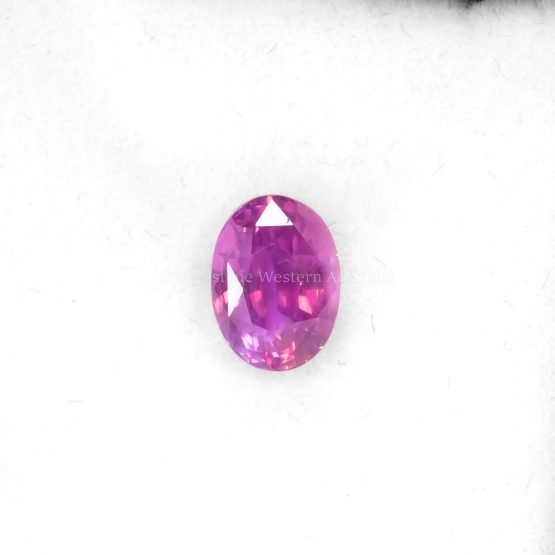 FRONT VIEW OF 2.04 CT NATURAL UNHEATED PINK SAPPHIRE - OVAL CUT